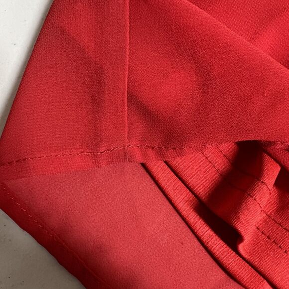 Kimcine Red Lace Jumpsuit Size S Wedding Guest Crisscross Back Formal Party Prom - Picture 10 of 16